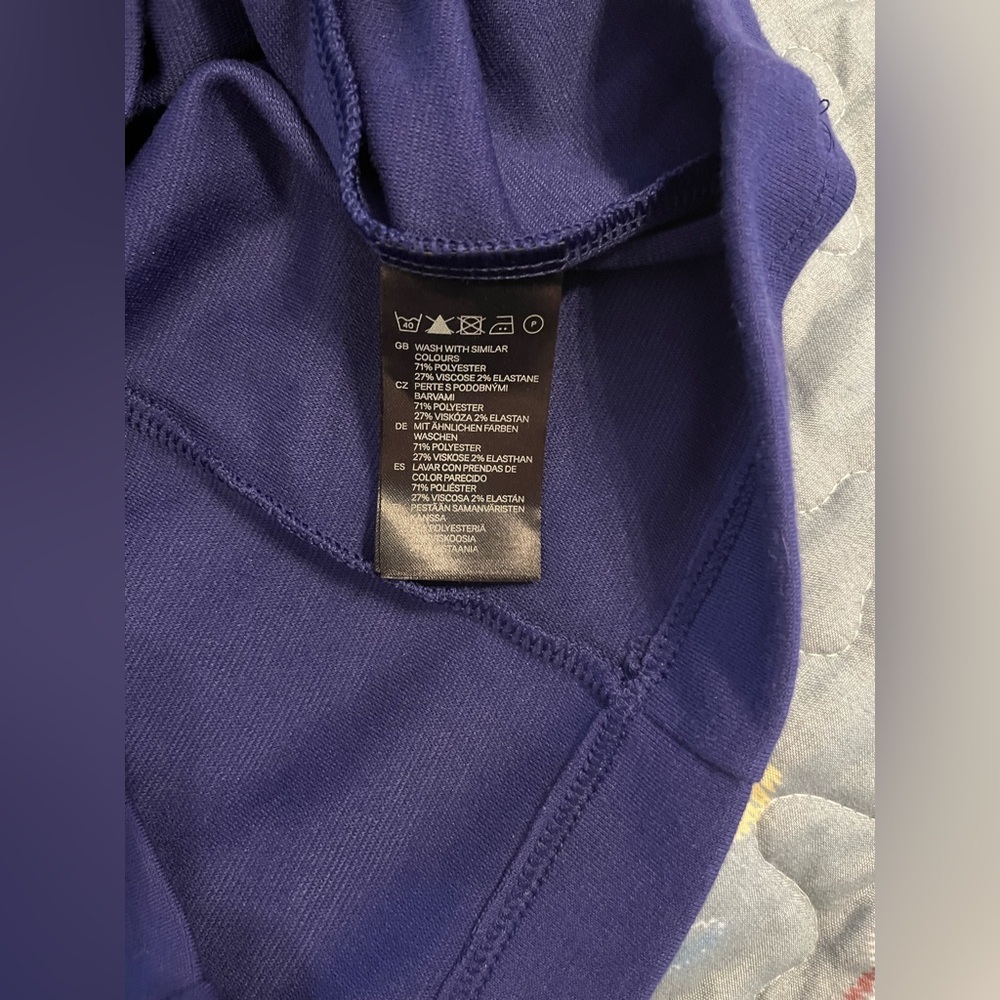 H&M Purple Long Sleeve Dress Size Small - Picture 5 of 6